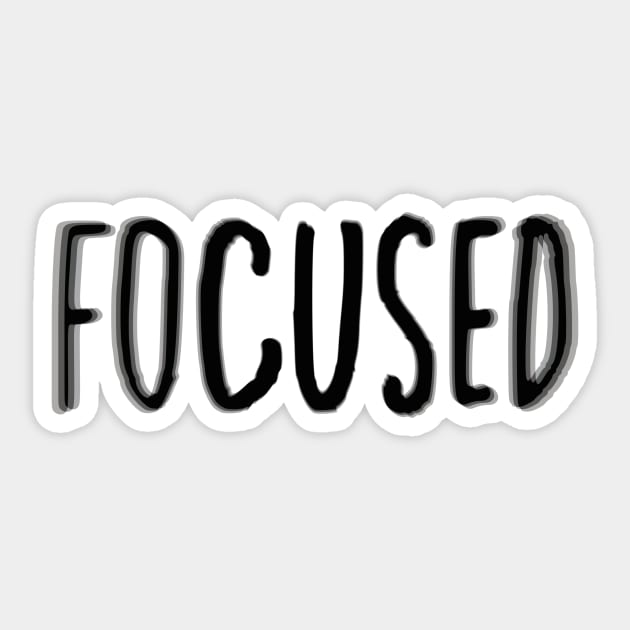 Focused Sticker by Tameink